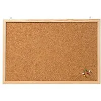 FRANKEN Pinnwand Korktafel Memoboard 40x60 cm Braun