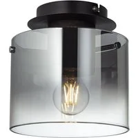 Brilliant Deckenleuchte Beth, ohne Leuchtmittel, Deckenlampe 20cm Kaffee/rauchglas