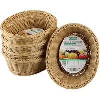 KESPER® Brotkorb Obstkorb, Kunststoff, (Set, 5-tlg), Spülmaschinengeeignet