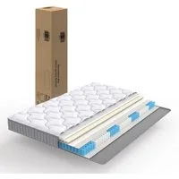 Taschenfederkernmatratze Federkernmatratze für Schlafsofa, Klappbett und temporäre Zimmerbett, NORDICHAUS, 10 cm hoch, 7-Zonen Matratze 90x200cm, H3, Hypoallergen & Antibakteriell,Oeko-TEX®