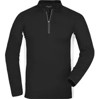 James & Nicholson Laufshirt Funktionelles Herren Langarm Laufshirt JN307 Atmungsaktiv, feuchtigkeitsregulierend und schnell trocknend