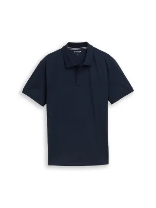 Tom Tailor - Basic Polo mit Logo blau - Gr. - XXXL