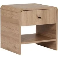 Skye Decor Nachttisch Japandi design (1-St., 1 Tisch), Breite 45 cm, Kompakte Nachttischform mit offenem Ablagefach