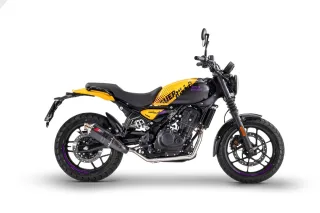 ZARD Sport Auspuff Aluminium schwarz Royal Enfield Guerrilla 450 Bj.2024-2025 EURO5+/eintragungsfrei