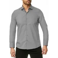 Reslad Langarmhemd Reslad Herren Hemd Kentkragen Unicolor Langarmhemd RS-7002 (Herrenhemd) Freizeithemd Businesshemd mit Stretch-Anteil