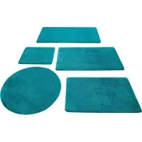 Wecon home Basics Badematte Joris, Höhe 20 mm, rutschhemmend beschichtet, strapazierfähig, Polyester, rechteckig, waschbar, viele Größen, Badezimmerteppich, uni