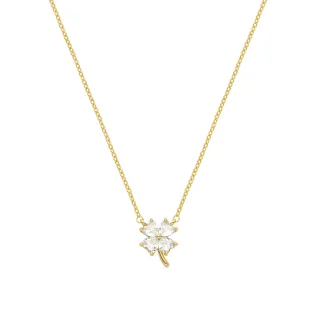Luxenter Halskette aus 18K Gelbgold mit Brillant Zirkonia - Trak