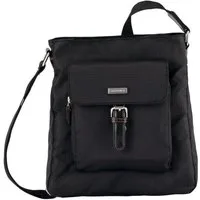 TOM TAILOR Hobo Rina, aus leichtgewichtigem Nylon und aufwändig gewebten Gurtband