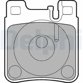 Delphi Bremsbel?ge hinten Chrysler Mercedes 2,8