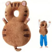 HEYHIPPO Baby-Kopfschutz-Rucksack Baby Anti-Fall-Kopfstütze,verstellbares Rückenschutzkissen-Stützkissen, Tiger und rosa Schmetterlingsform, Kinder Kleinkind Anti-Fall Kopfstütze,Rückenpolster aus Plüschmaterial, Atmungsaktives Baby Kopfschutzpolster