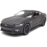Welly Modellauto Ford Mustang GT 2015 matt schwarz, Maßstab 1:24