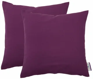 TOM TAILOR HOME Dekokissen "Dove" unifarben, Kissenhüllen ohne Füllung, 2er Pack