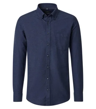 CASAMODA - Langarmhemd Casual Fit blau - Gr. - 3XL