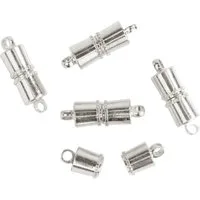 VBS Schmuckset Magnet-Verschluss Line, 5 Stk., silberfarben