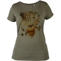 Tini - Shirts T-Shirt Jäger / Jagd / Hirsch Damenshirt Motiv: Hirsch