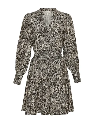 msch copenhagen - MSCHAmabella Short Dress AOP Peyote Animal - Gr. - XS