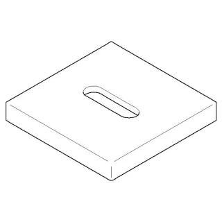 Dornbracht Rosette MEM für Auslauf 092778034-06 platin matt