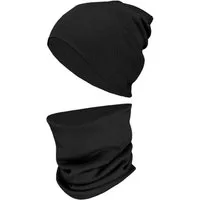 TupTam Beanie Kinder Beanie Mütze Schlauchschal Set aus Jersey und Rippstoff