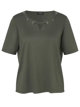 VIA APPIA DUE - T-Shirt Rundhals 1/2 Arm khaki - Gr. - 46