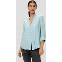 QS Langarmbluse Bluse Viskosebluse mit Turn-up-Funktion