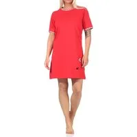 Normann Nachthemd Damen Nachthemd, kurzes Bigshirt mit süßer Katzen-Applikation - 66335