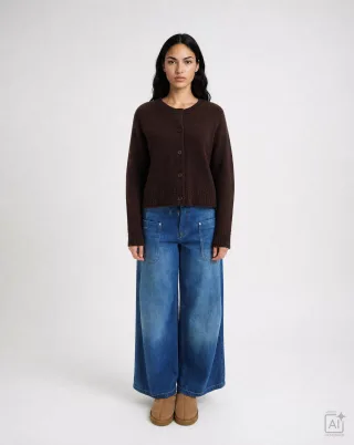 Smith&Soul - Raglan Cardigan Cable hem - Gr. - M