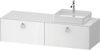 Duravit White Tulip Konsolenwaschtischunterbau wandhängend Weiß Hochglanz 1600x550x408 mm - WT4890R8 WT4890R85850000