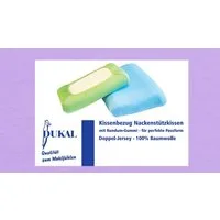 DUKAL Kissenbezüge Nackenstützkissen, aus hochwertigem DOPPEL-Jersey, (1 Stück), 30x50 - 35x50 cm, 100% Baumwolle, mit Spannumrandung, Made in Germany