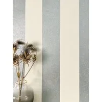 Newroom Vliestapete Finja Silver Tapete Streifentapete Streifen,Linien,Metallic, Silber Tapete Streifen Streifen - Glanztapete Glitzer Weiß Glamour Glamour Linien Metallic für Wohnzimmer Schlafzimmer Küche, Glanztapete