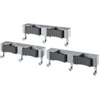 Metaltex Hakenleiste Hang-up, (Set, 3 St), Wandhalterung für Besen und Putzgeräte