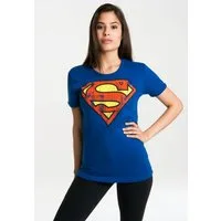 LOGOSHIRT T-Shirt Superman-Logo mit lizenzierten Originaldesign