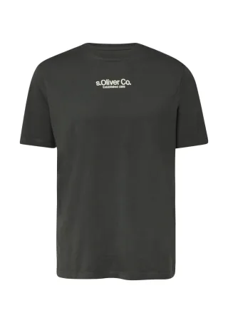 s.Oliver Red Label - T-Shirt mit Crew Neck grau - Gr. - 3XL