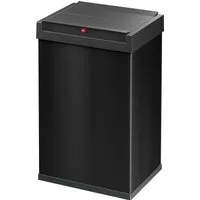 Hailo Mülleimer Big-Box Swing L, 35 Liter, Stahlblech, Abfallbox mit selbstschließendem Schwingdeckel