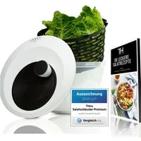 Thiru Salatschleuder Premium Salatschleuder 5L - Made in Germany - BPA Frei, 5 Liter, BPA frei, Rutschfest, Leichtes Kurbeln