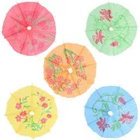 PAPSTAR Partyspieße Deko-Picker 10 cm farbig sortiert Eisschirmchen Asia 144 Stk