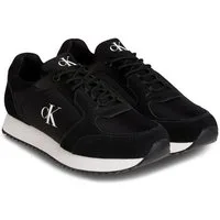 Calvin Klein Jeans RETRO RUNNER SOCK LACE UP NY-SU Slip-On Sneaker Halbschuh, Freizeitsneaker mit CK-Logo und aufgesetzter Schnürung