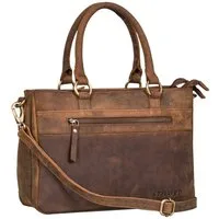 STILORD Handtasche "Frauke" Organisierte Leder Handtasche Damen Umhängetasche