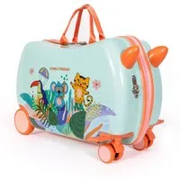 MILK&MOO Handgepäck-Trolley MILK&MOO Kinderkoffer Jungle Friends – Befahrbar & praktisch