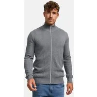 Kronstadt Strickjacke Herren KSCarlo Herrenstrickjacke Fein-Strickjacke mit Stehkragen