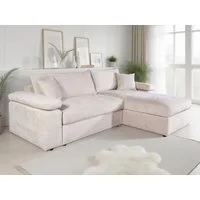 OTTO home Ecksofa Cosy L-Form, B: 234 cm, Sitzaufbau im Sandwich-Federkern, 2 Zierkissen, Mega-Sofa, Cord oder Struktur weich, Kaltschaumauflage