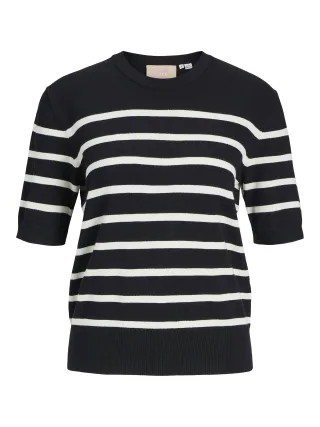 JJXX - JXLAYLA COMFY SS KNIT NOOS black - Gr. - XS