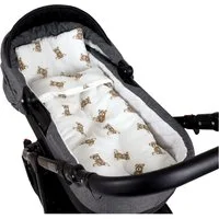 Babydecke BabyLux Babydecke Musselin Kinderwagendecke Kuscheldecke 75x60cm MPM, BabyLux, D6 Teddys MPM