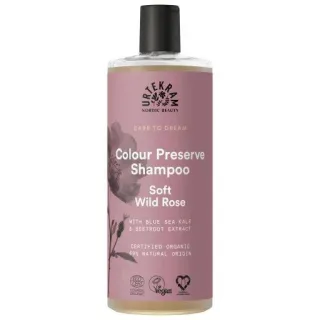 Urtekram Soft Wild Rose Shampoo | 500 ml | Farbschutz-Shampoo mit Wildrosen-Duft