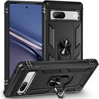 CoolGadget Handyhülle Armor Shield Case für Google Pixel 7a 6,1 Zoll, Outdoor Cover Magnet Ringhalterung Handy Hülle für Pixel 7a