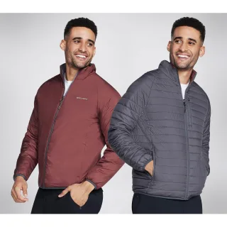 Skechers Performance Go Shield Altitude Wendeweste Herren Schwarze Daunenjacke