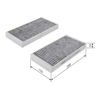 Bosch Aktivkohle-Innenraumfilter Renault Laguna 3