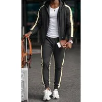 RMK Jogginganzug Herren Trainingsanzug Sportanzug Business Fitness Classic, Jacke mit Kapuze