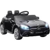 AIYAPLAY Elektro-Kinderauto mit Sicherheitsgurt, Musik, Kinderauto für Kinder ab 3 Jahren, Schwarz, Belastbarkeit 30 kg, (1-tlg), 107 x 62,5 x 44 cm