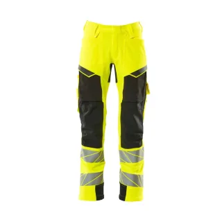MASCOT Herren Hose mit Knietaschen ACCELERATE SAFE Hi-vis Gelb / Schwarz 54 - 19079-511-1709-90C54