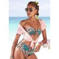 Venice Beach Highwaist-Bikini-Hose Maia mit trendigem Druck